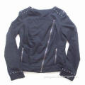 Ladies jacket, made of 100% cotton French terry